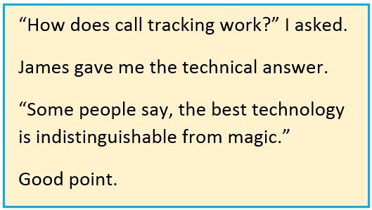 how does call tracking work